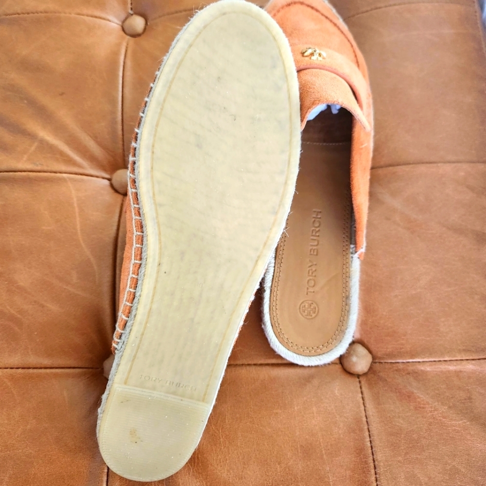 Tory Burch Seaside Suede Espadrille Mules - Picture 4 of 6